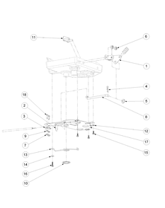 Shut-Off Plate Assembly Diagram and Parts List for 56A34DT2 750-XP Cub Cadet Lawn Mower
